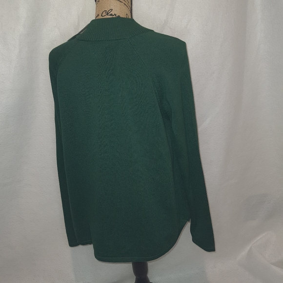 New Kim Rogers Green Crew Neck Sweater Large - Picture 3 of 11